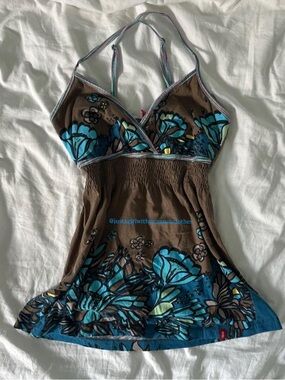 Y2K 2000s EDC by Esprit floral babydoll top 🩵